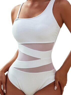 Blooming Jelly One Shoulder Swimsuit